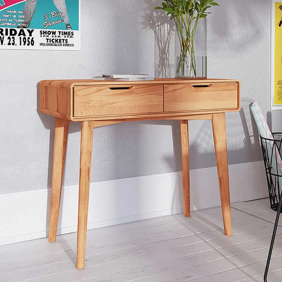 Kernbuche Konsolentisch in 90 cm Länge - Junola