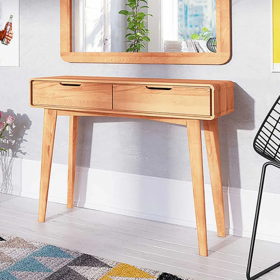 Kernbuche Konsolentisch in 90 cm Länge - Junola