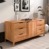 Kernbuche Sideboard mit sechs Schubladen - Lana