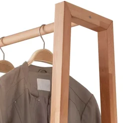 Kernbuche Standgarderobe mit 2 Ablageböden - Barrios