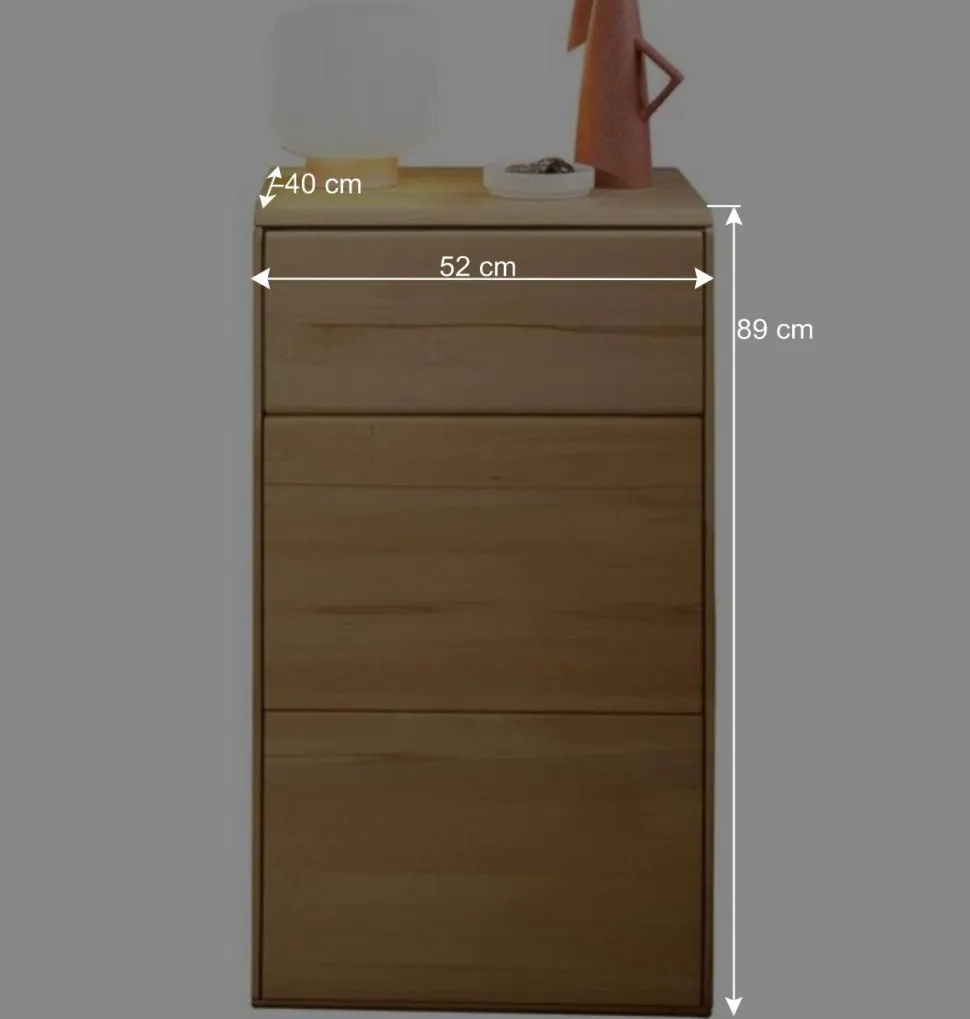 Kernbuchenholz Kommode mit Schublade - Namgon