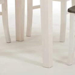 Kiefer Esstisch Yoan in Weiß Grau