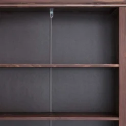 Kiefer Holzregal in Dunkelbraun lackiert - Luvin