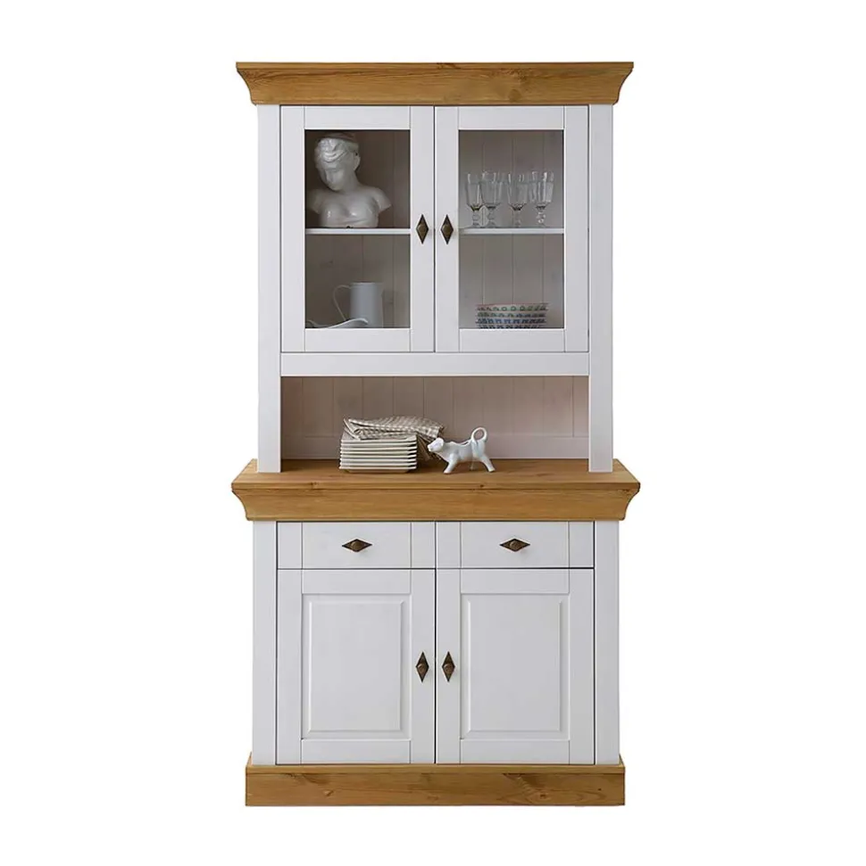 Kiefer Küchenbuffet Sibiuta in Weiß