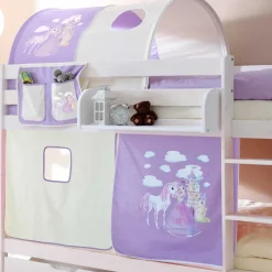 Kiefer Kinderzimmer Stockbett in Weiß - Viragron