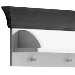 Kiefer Wandboard in Weiß & Grau - Mirandesca