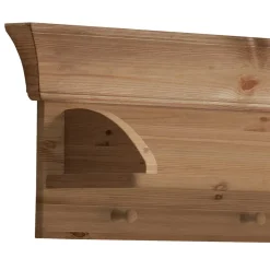 Kiefer Wandhängeregal mit 5 Haken - Piatra