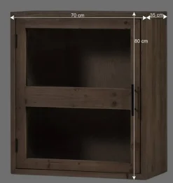 Kiefernholz Hängeschrank für die Küche - Macsena