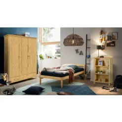 Kiefernholz Kleiderschrank massiv - Nastonia