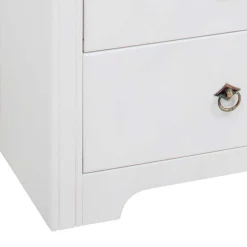 Kiefernholz Kommode in Weiß lackiert - Velriva I
