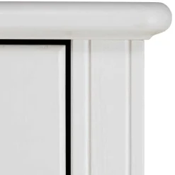 Kiefernholz Kommode in Weiß lackiert - Velriva I