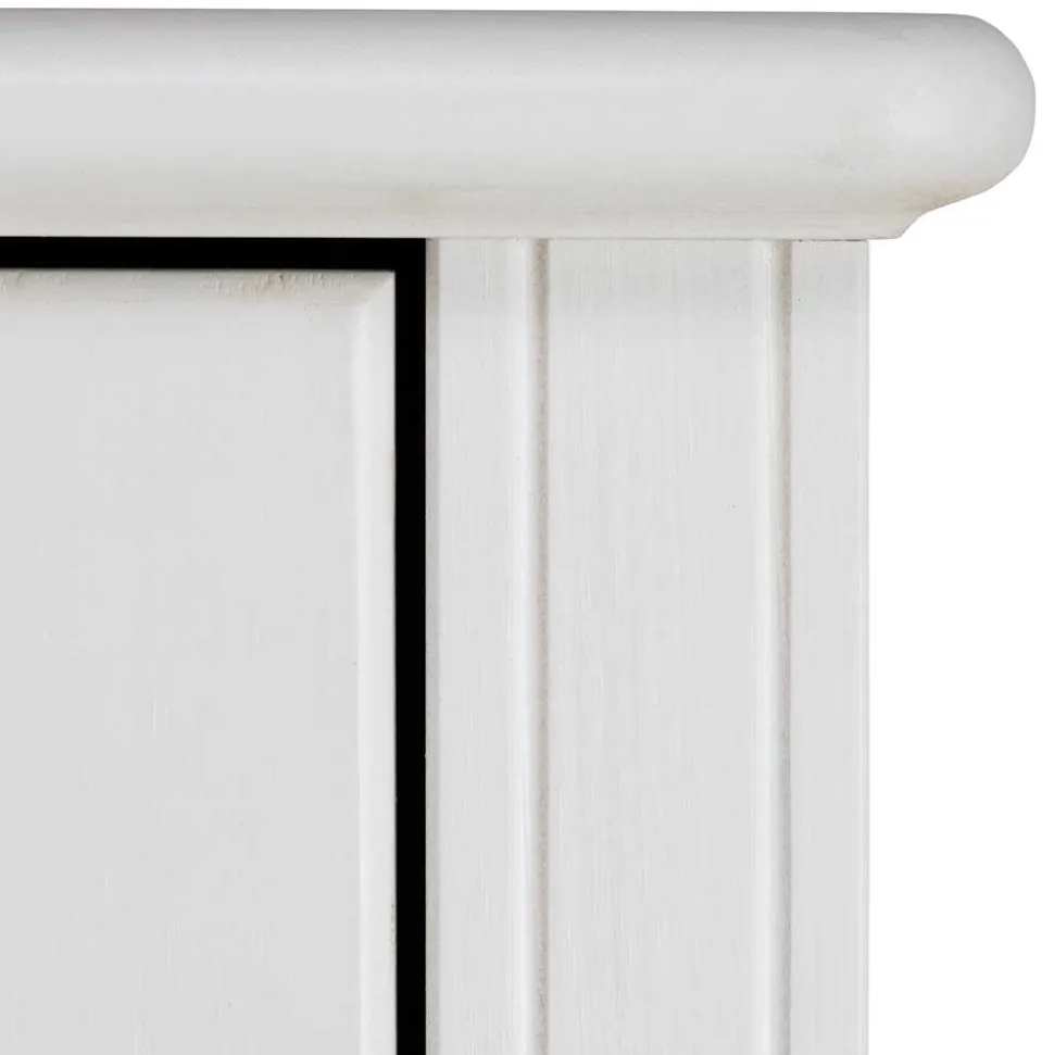 Kiefernholz Kommode in Weiß lackiert - Velriva I