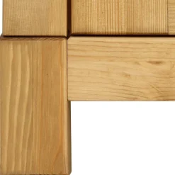 Kiefernholz Kommode mit Metallgriffen - Lavronica