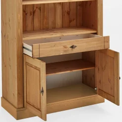 Kiefernholz Landhaus Regal 108x203x45 cm - Piatra