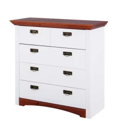 Kiefernholz Schubladen Kommode zweifarbig - Beapta