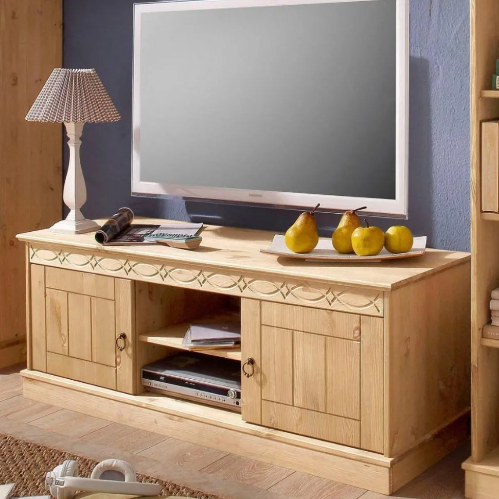 Kiefernholz TV-Board im Landhausstil - Goro
