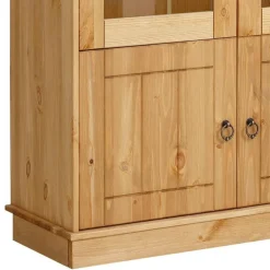 Kiefernholz Vitrine gebeizt und geölt - Goro