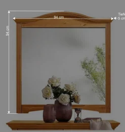 Kiefernholz Wandspiegel im Landhaus Look - Vocoja