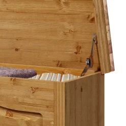 Kiefernholz Wäschetruhe im Landhausstil - Vocoja