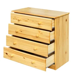 Kiefernholzkommode mit Kugelgriffen - Kascanu I