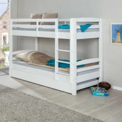 Kinder Etagenbett mit Ausziehbett optional - Samanca