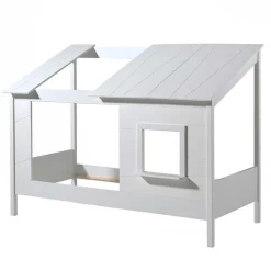 Kinder Hausbett mit Fenster und offenem Dach - Manty