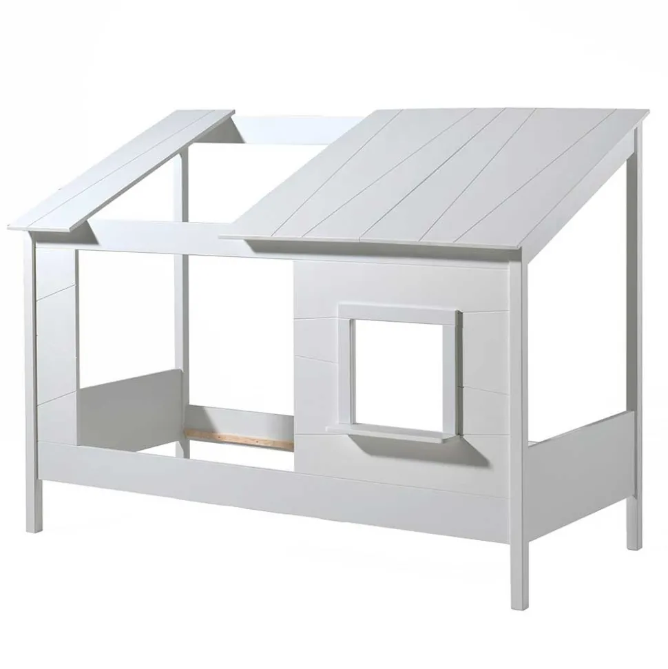Kinder Hausbett mit Fenster und offenem Dach - Manty