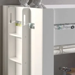 Kinder Hütten Hochbett in Weiß - Pedro