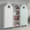 Kinder Kleiderschränke & Regal Häuser - Indefiva (dreiteilig)