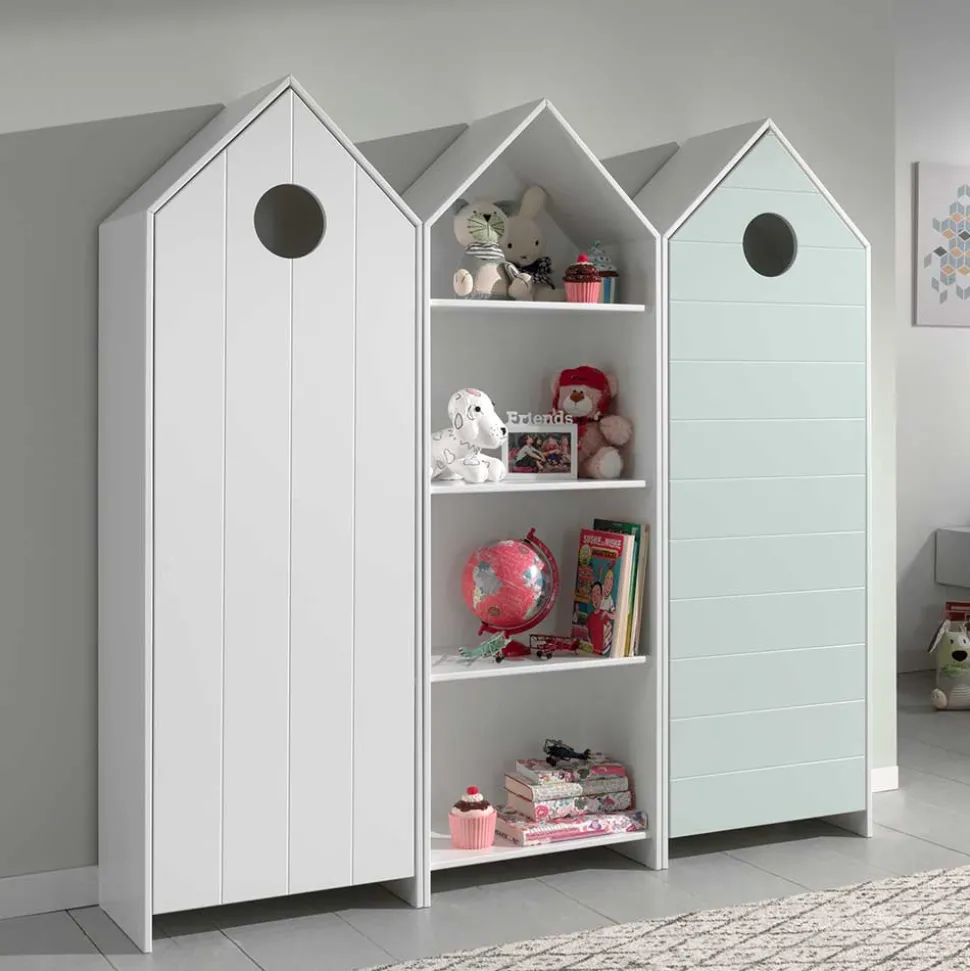 Kinder Kleiderschränke & Regal Häuser - Indefiva (dreiteilig)