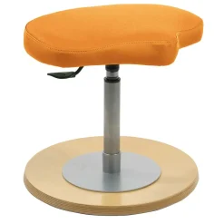 Kinder Schreibtisch Hocker in Orange & Buche - Cadona