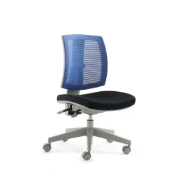 Kinder Schreibtischstuhl Lugania in Schwarz Blau