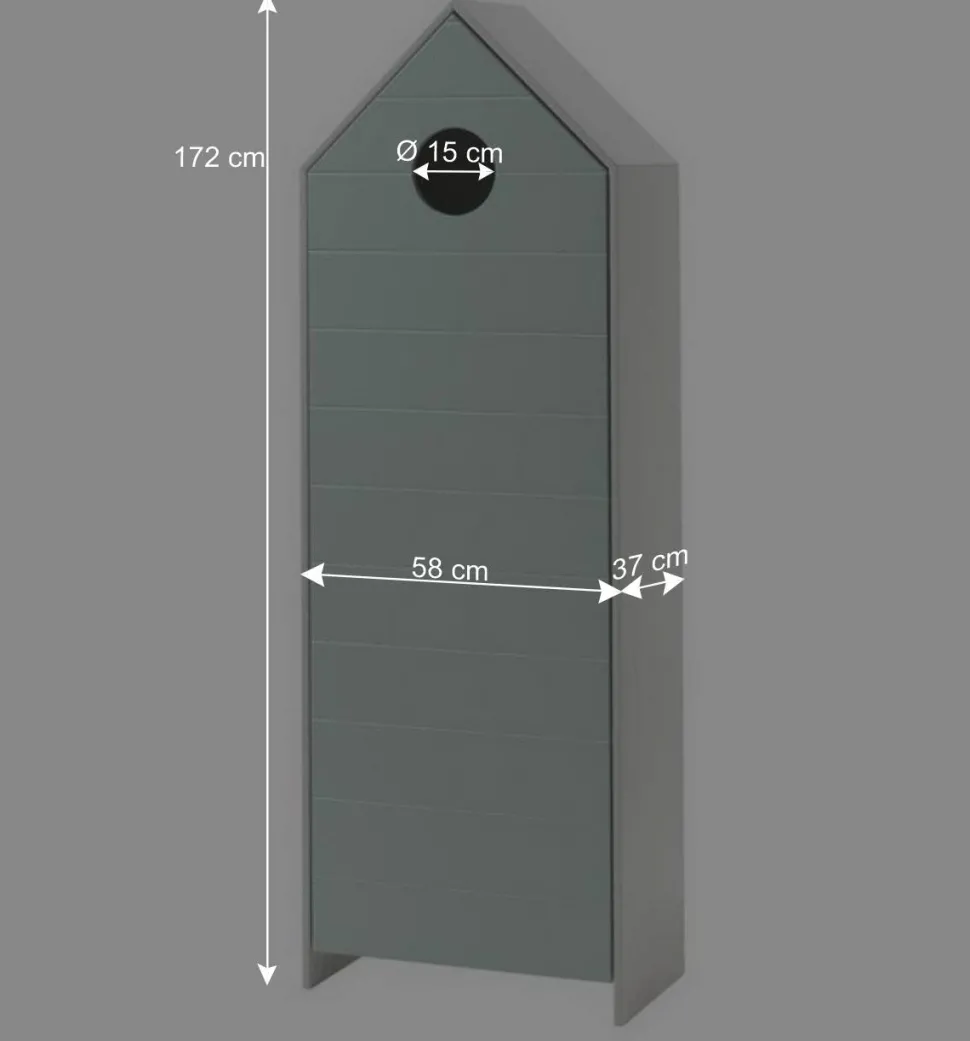 Kinder Schränke & Regal in Häuser Optik - Indefiva (dreiteilig)