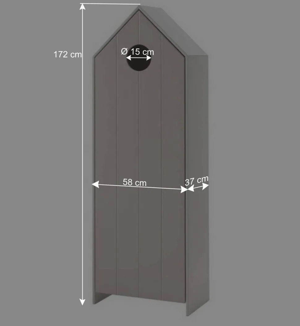 Kinder Schränke & Regal in Häuser Optik - Indefiva (dreiteilig)