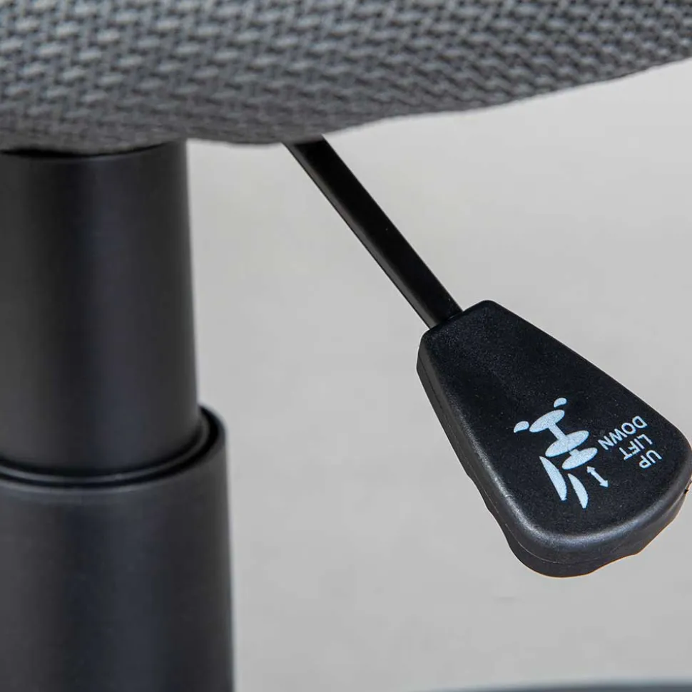 Kinderdrehstuhl in Dunkelgrau & Weiß - Macress