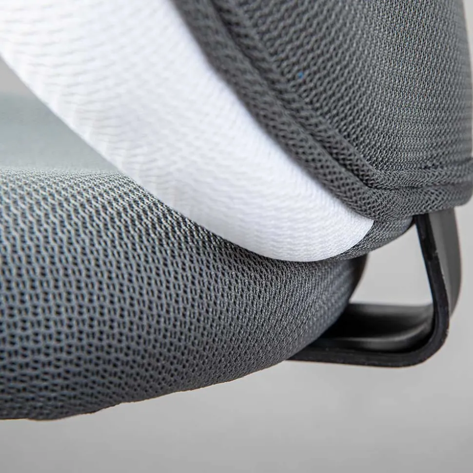 Kinderdrehstuhl in Dunkelgrau & Weiß - Macress