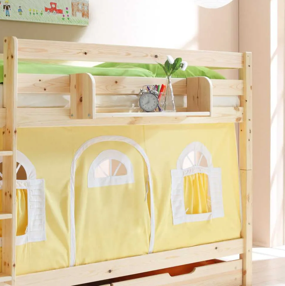 Kinderetagenbett Nikosai in Gelb