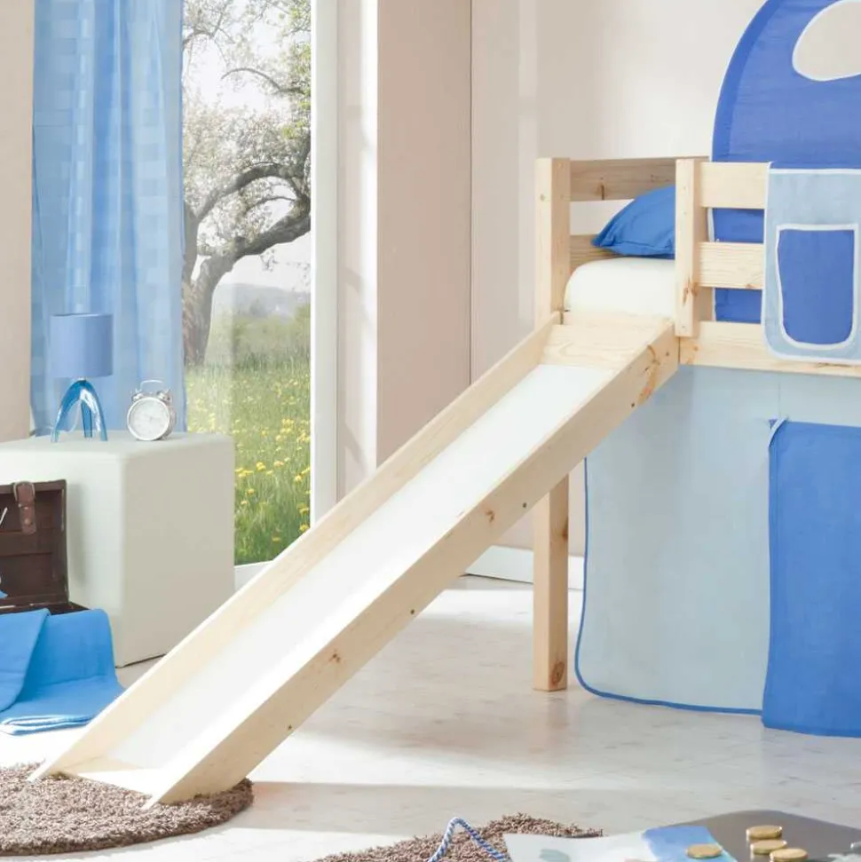 Kinderhochbett Lalverma mit Rutsche