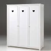 Kinderkleiderschrank Grandory in Weiß lackiert