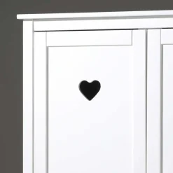 Kinderkleiderschrank Grandory in Weiß lackiert