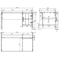 Kinderzimmer Kompletteinrichtung in Weiß - Ellen (fünfteilig)