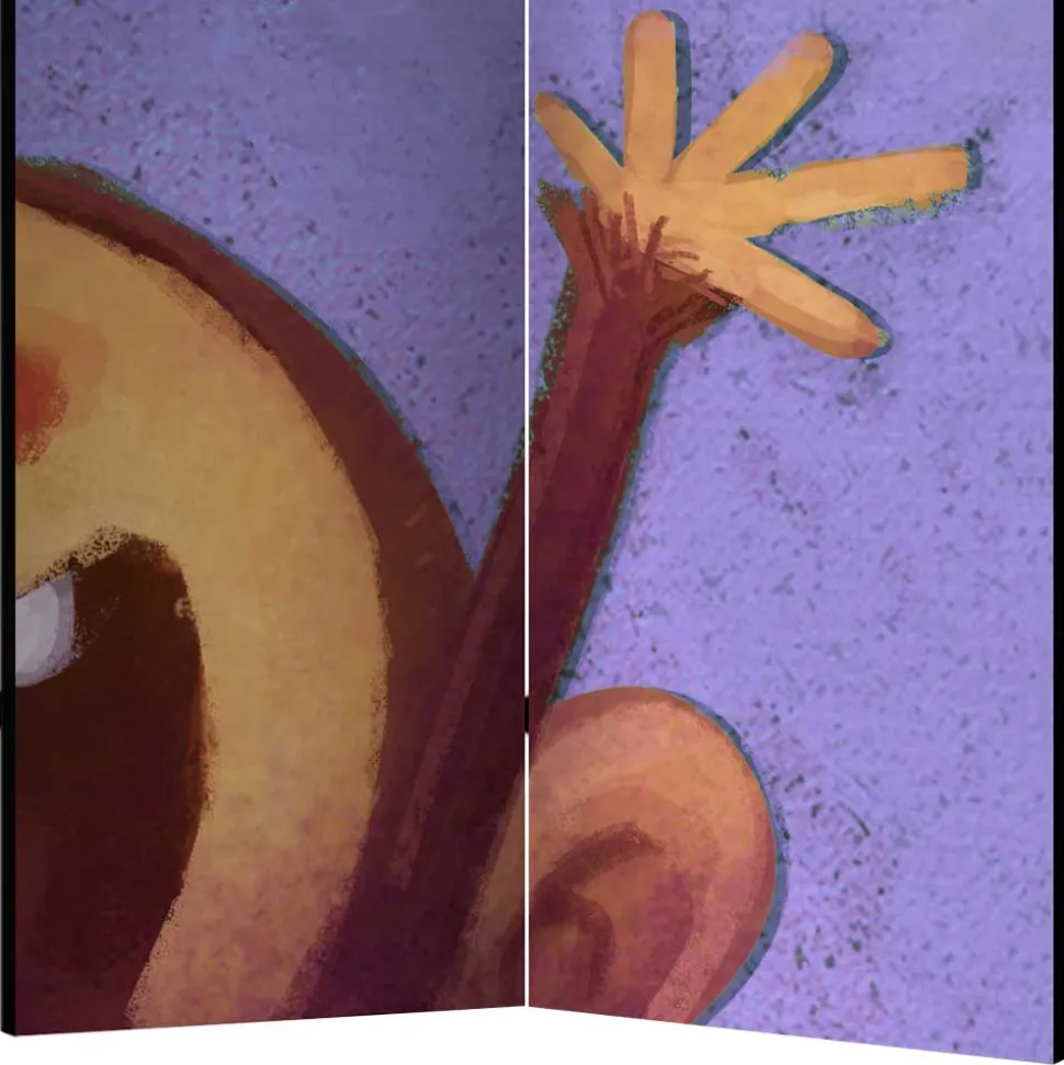 Kinderzimmer Paravent mit Banane & Affe - Lavino