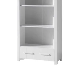 Kinderzimmer Regal in Weiß mit Rückwand - Ellen