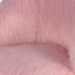 Kinderzimmer Sessel in Rosa Kunstfellbezug - Leonid