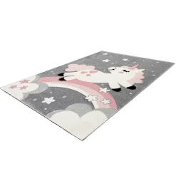 Kinderzimmer Teppich mit Einhorn - Ovestica