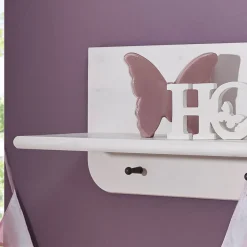 Kinderzimmer Wandregal in Weiß - Rimesca