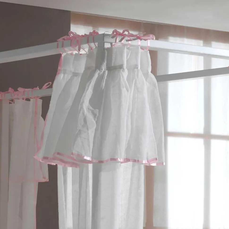 Kinderzimmerbett Grandory mit Himmel