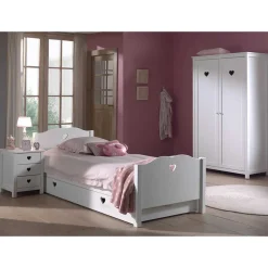 Kinderzimmer-Einrichtung mit Herz - Grandory (dreiteilig)