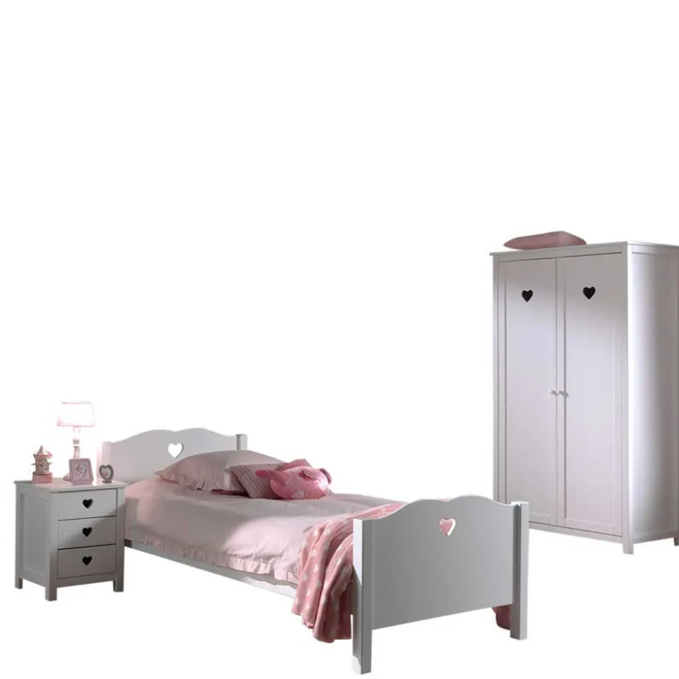 Kinderzimmer-Einrichtung mit Herz - Grandory (dreiteilig)