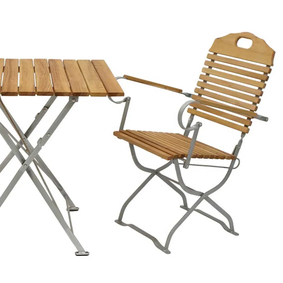 Klappbare Biergartenmöbel für 2 Personen - Maylin (dreiteilig)